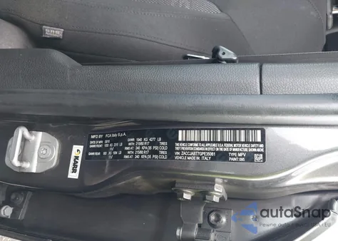 2016 Jeep Renegade Latitude from USA, damaged, VIN ZACCJABT7GPE35061